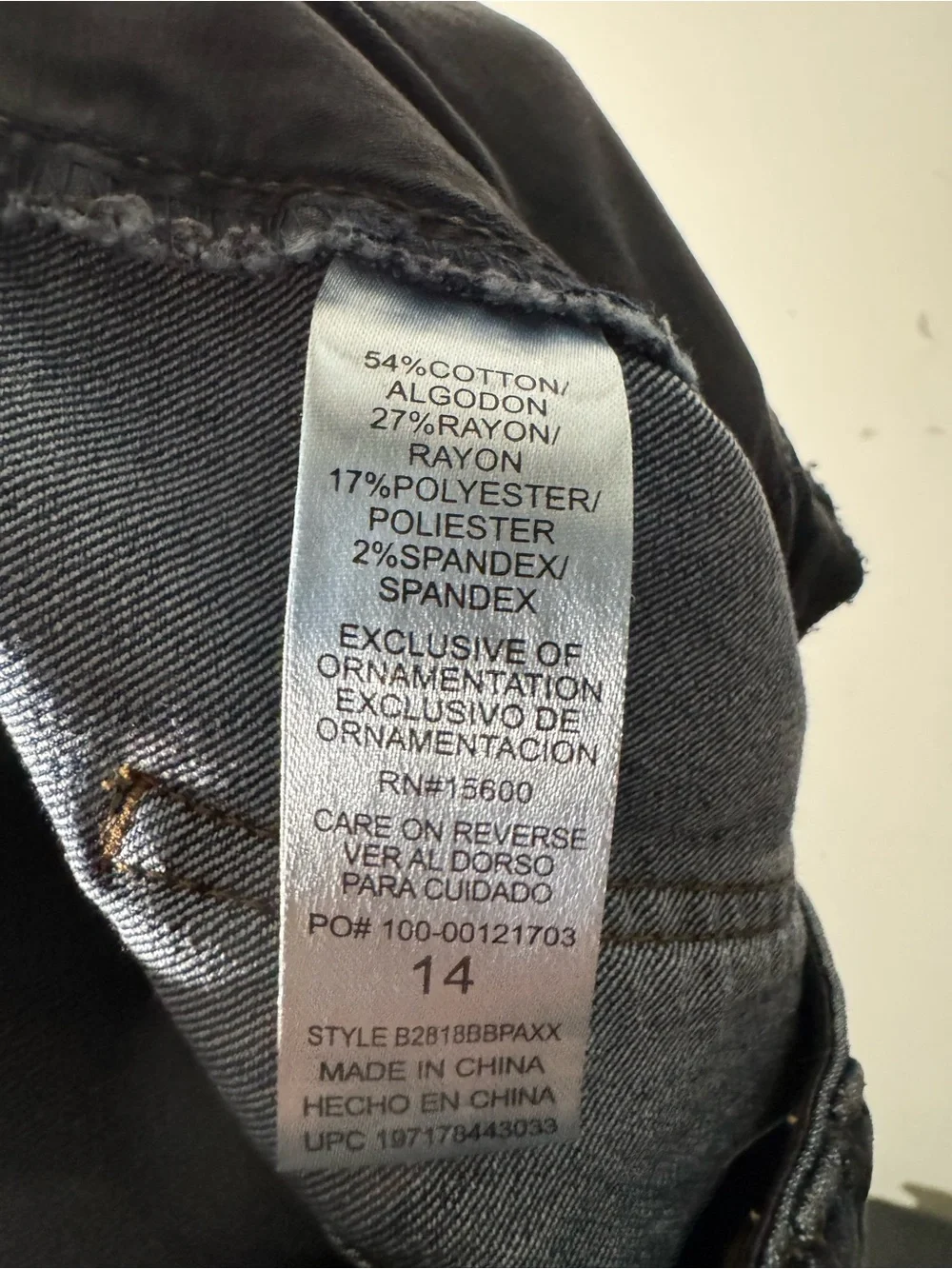 Democracy SkyRise Absolution Wide Leg Jeans Cargo Mid Blue Wash Size 14 - Picture 10 of 11